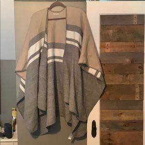 Loft color block shawl